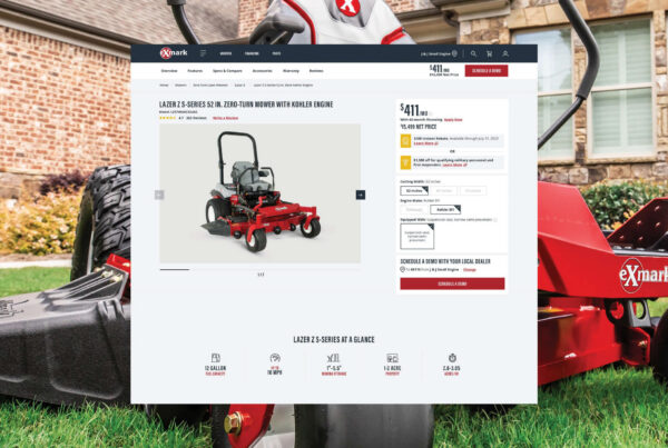 Exmark website