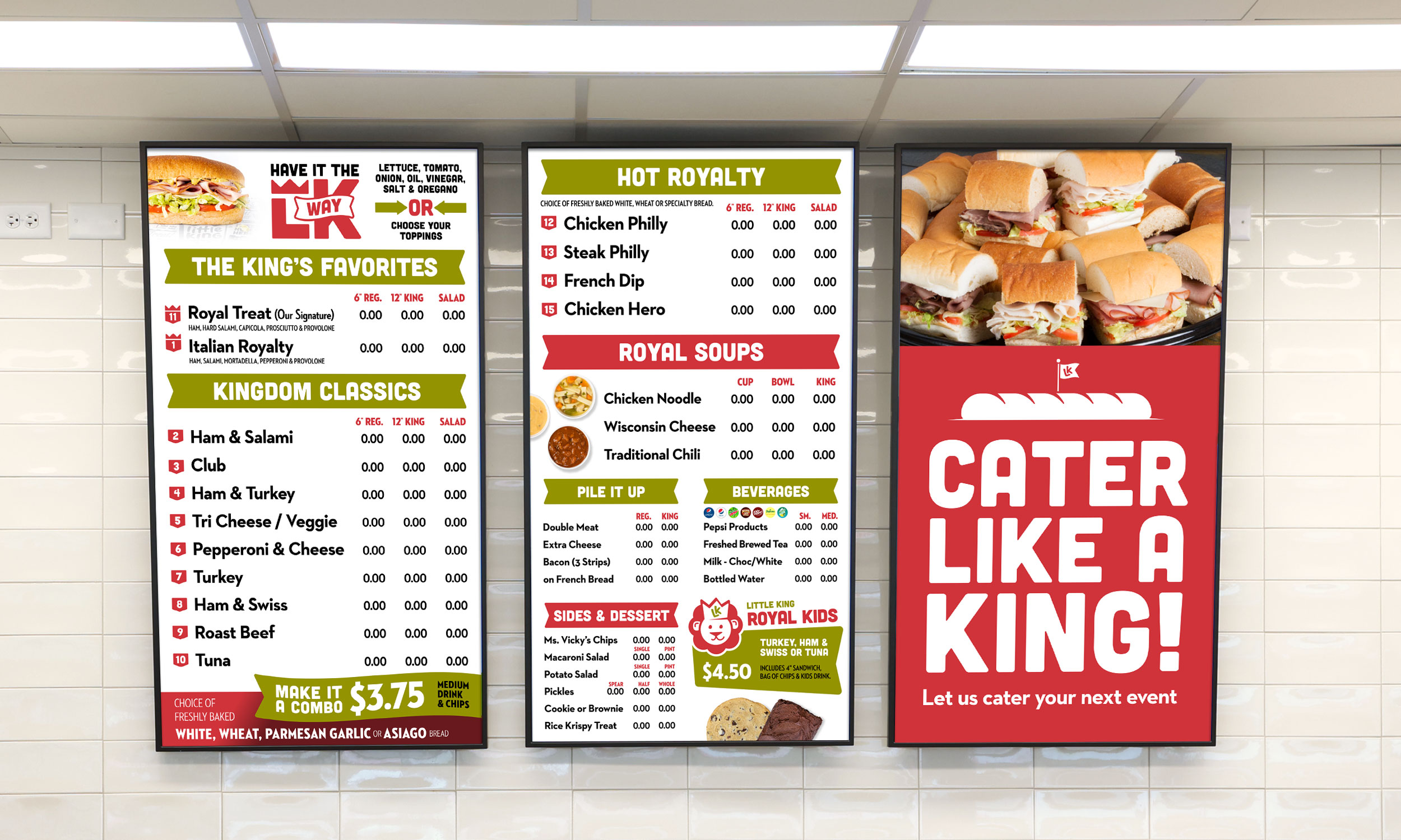 Little King Digital Menu Boards