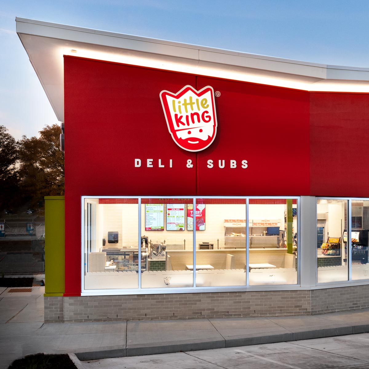 Little King 86th and Dodge Street Store Exterior Sign