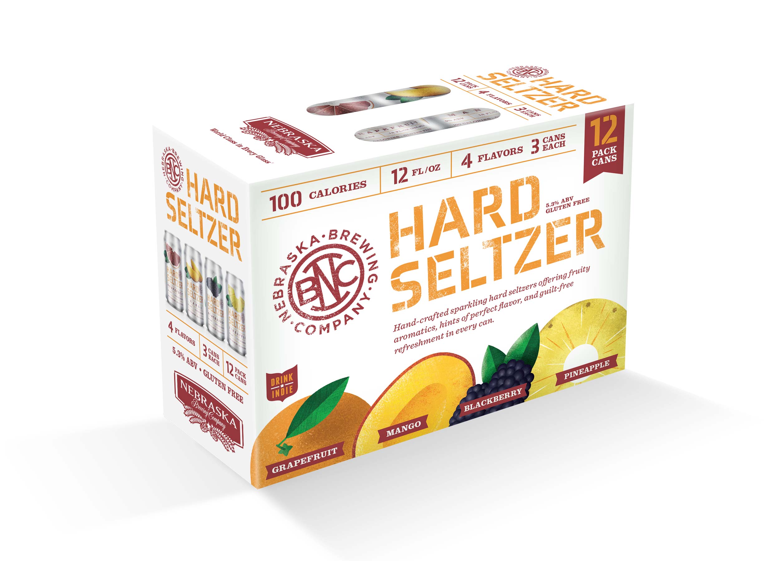 Nebraska Brewing Company Hard Seltzer 12 pack Case