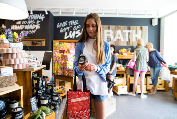 Person shopping at Village Pointe